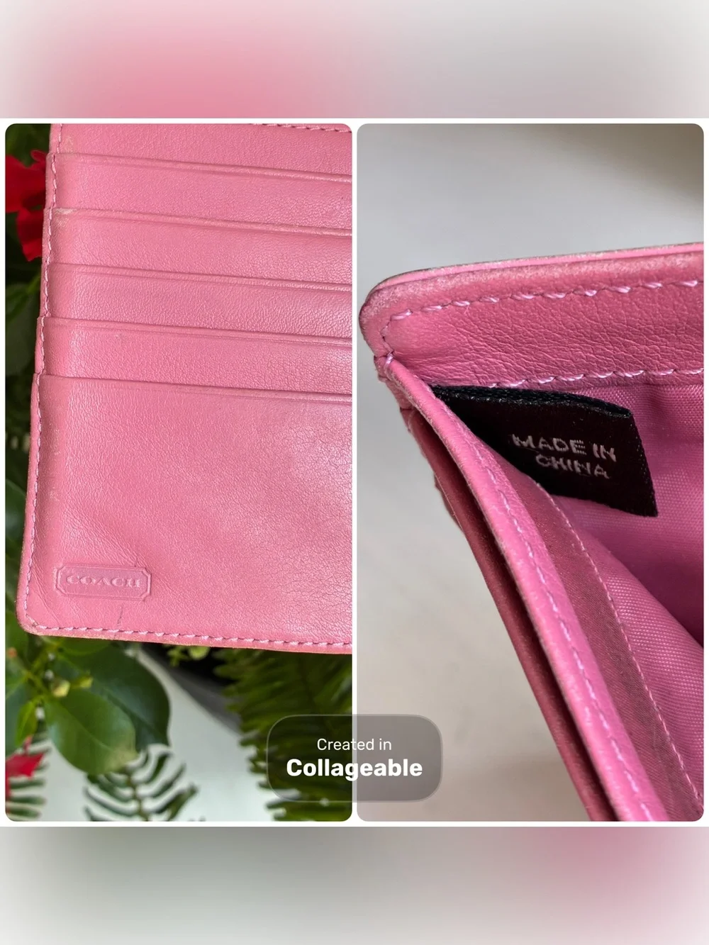 Coach Vintage Soho Flap Leather Wallet Bubblegum Pink